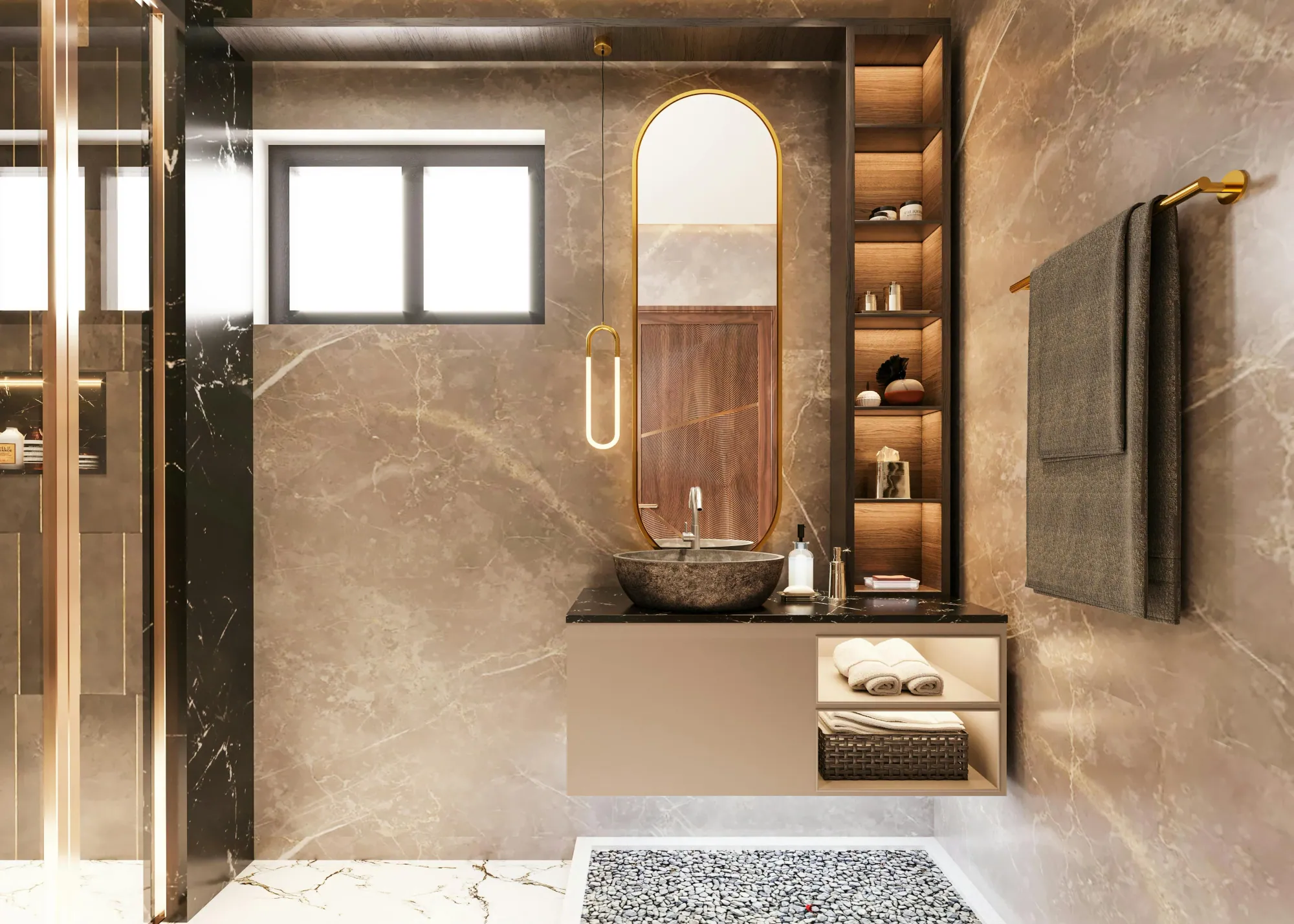 Residential Waterproof Finishes — bespoke bar counters & vanities by Joinery.ae, Dubai