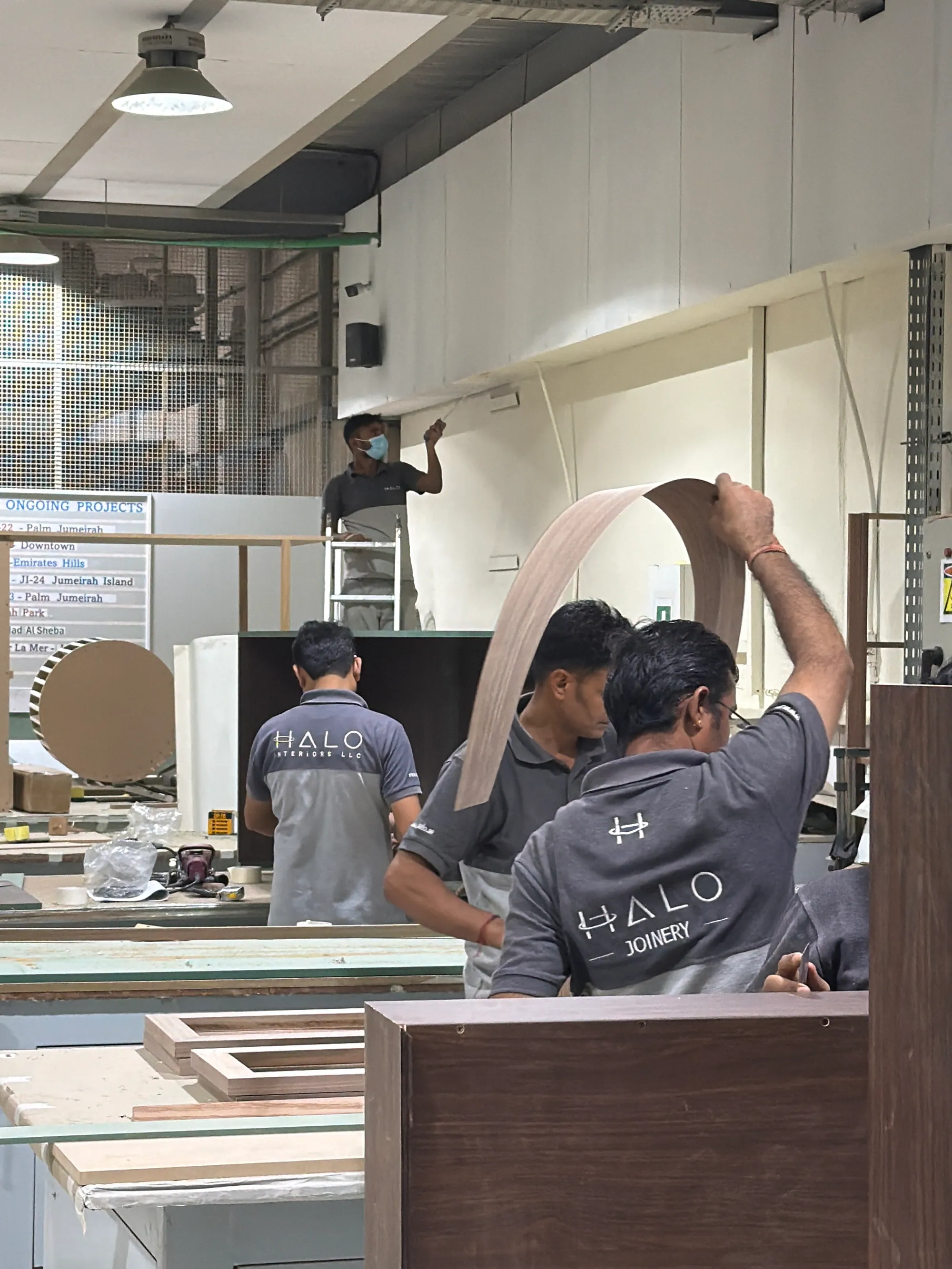 Joinery.ae in-house workshop in Al Quoz, Dubai