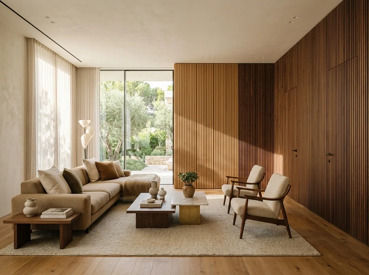 Fluted Wood Panel Wall — bespoke feature walls by Joinery.ae, Dubai