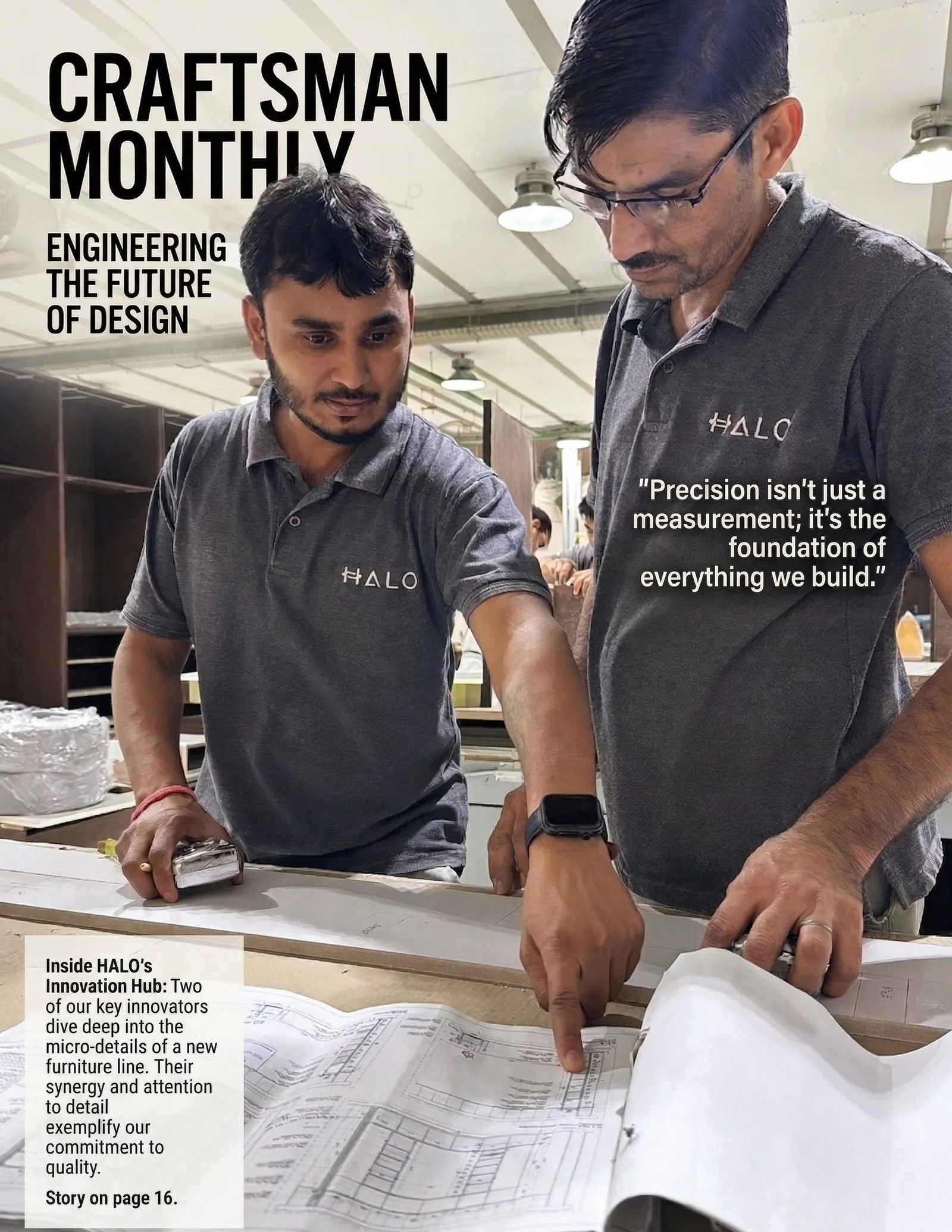 Joinery.ae craftsman at work — Quality check