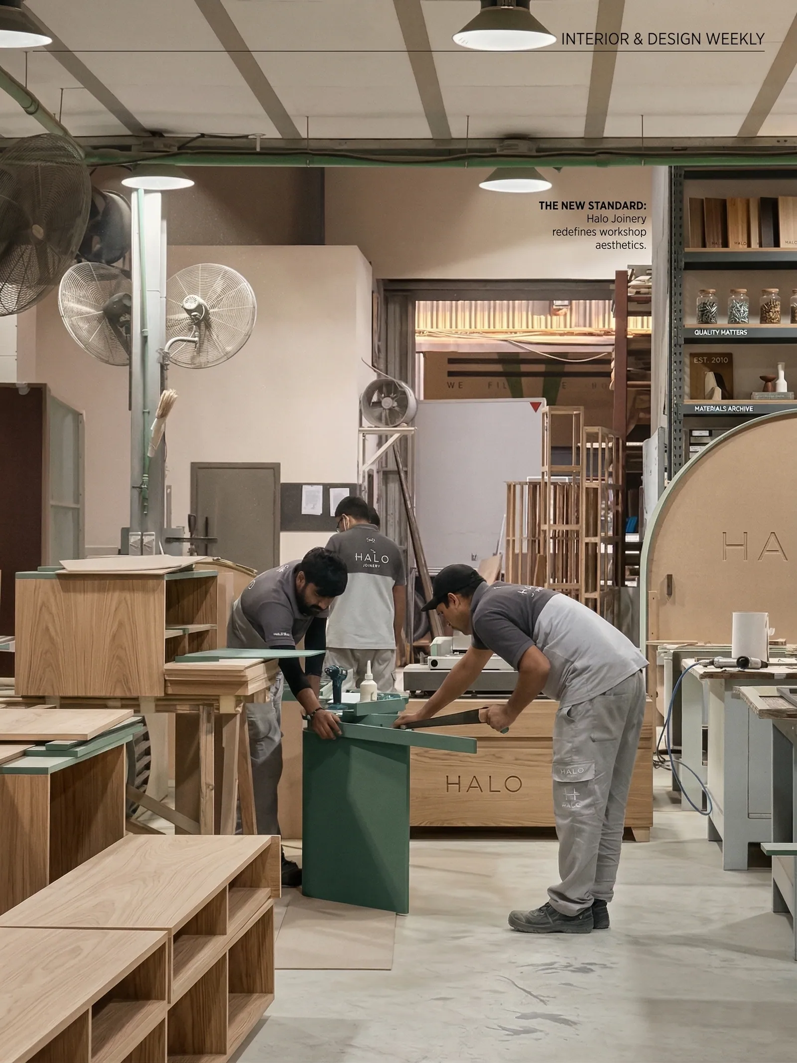 Joinery.ae craftsman at work — Detail sanding