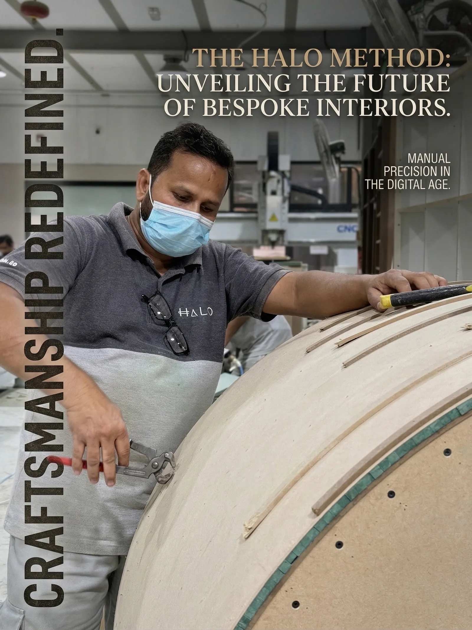 Joinery.ae craftsman at work — Edge banding