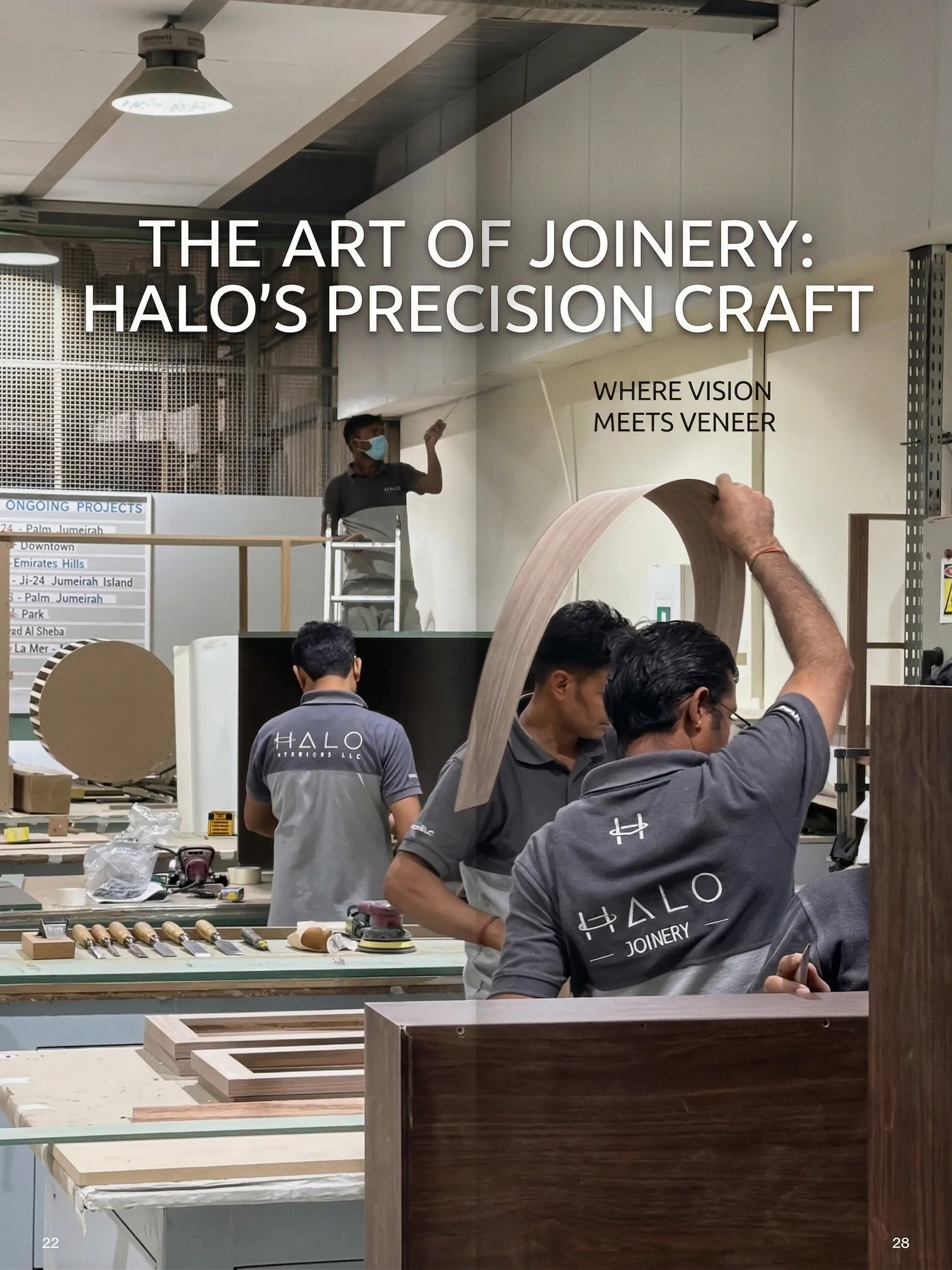 Joinery.ae craftsman at work — Dry assembly