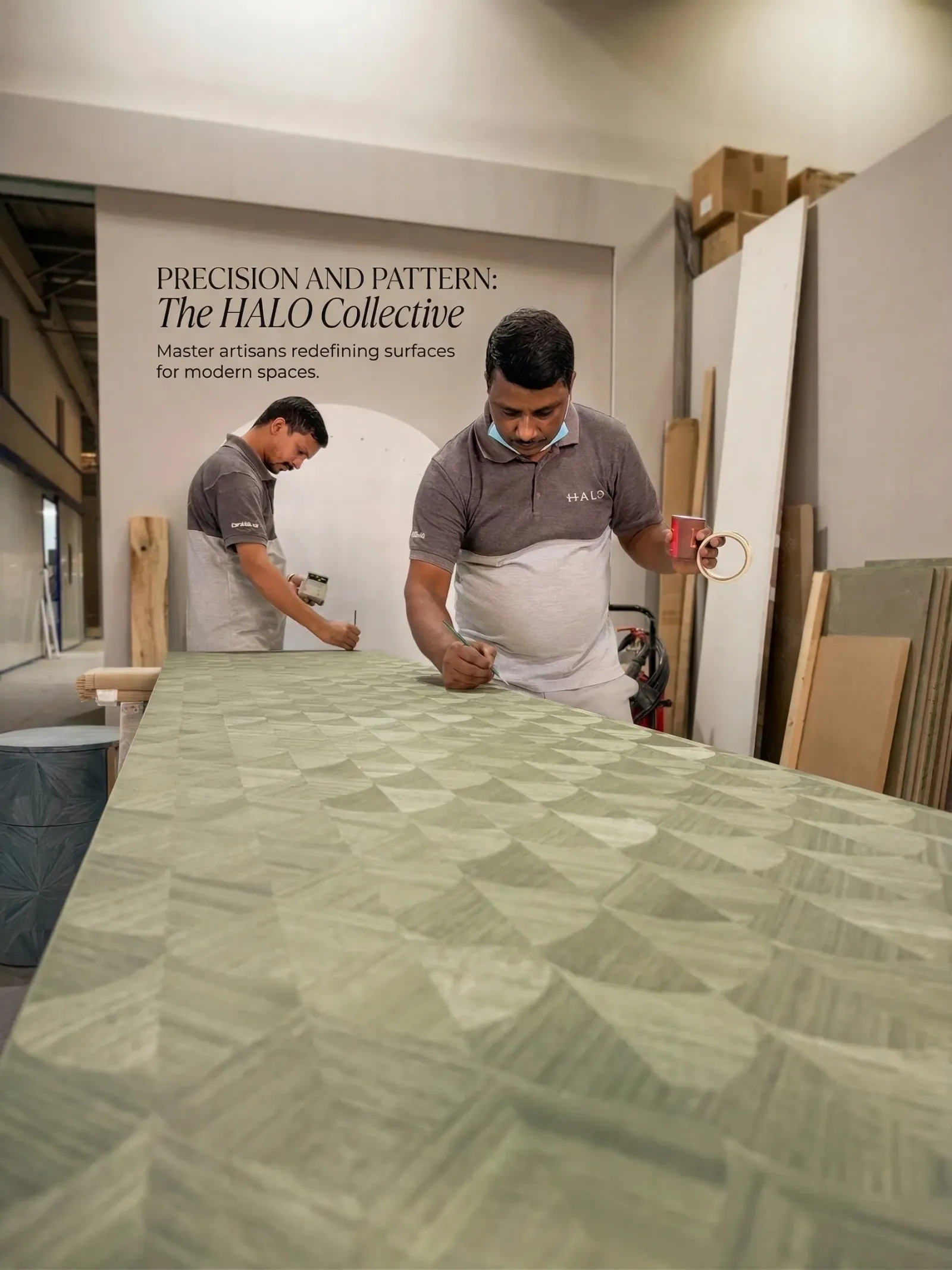 Joinery.ae craftsman at work — Lacquer work