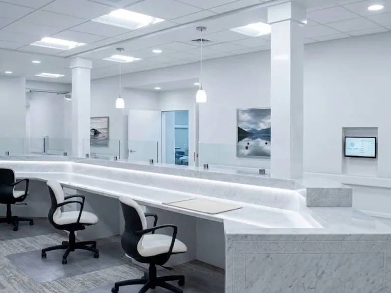 Medical Desk — bespoke reception desks by Joinery.ae, Dubai