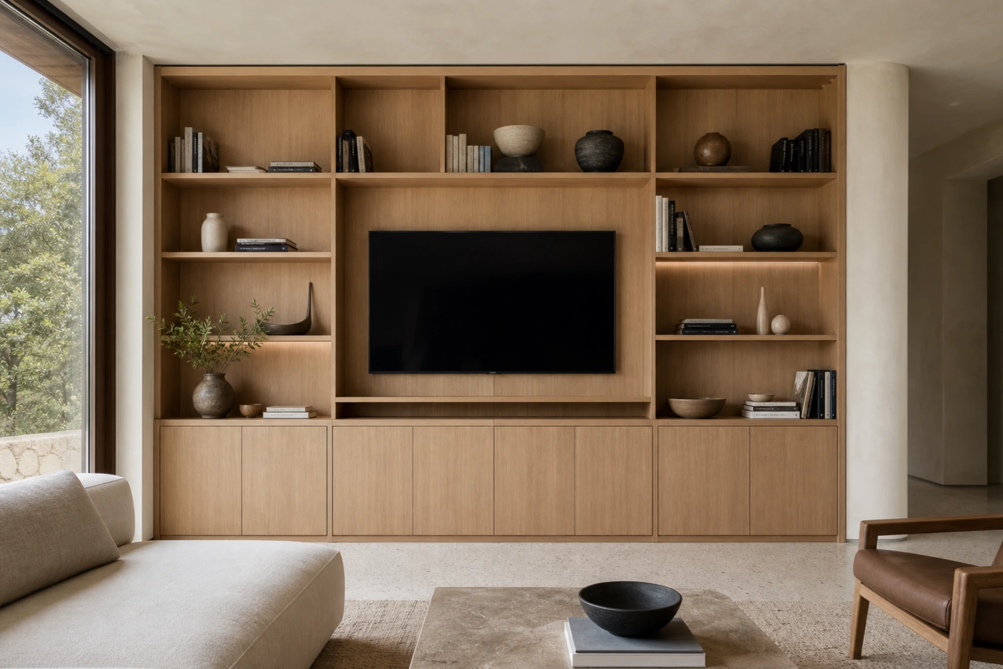 Integrated Shelving — bespoke tv units by Joinery.ae, Dubai