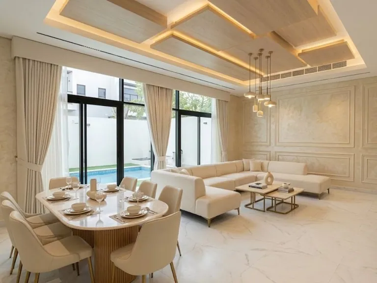 Floating Panels — bespoke wood ceilings by Joinery.ae, Dubai